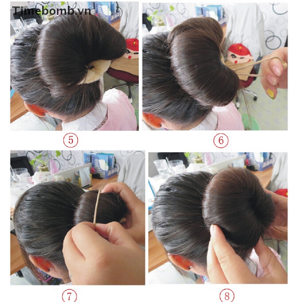 1 Mút Tạo Kiểu Tóc Hình Bánh donut
