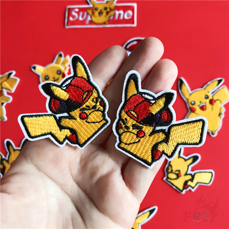 Huy hiệu ủi thêu hoạt hình Pokemon Do It