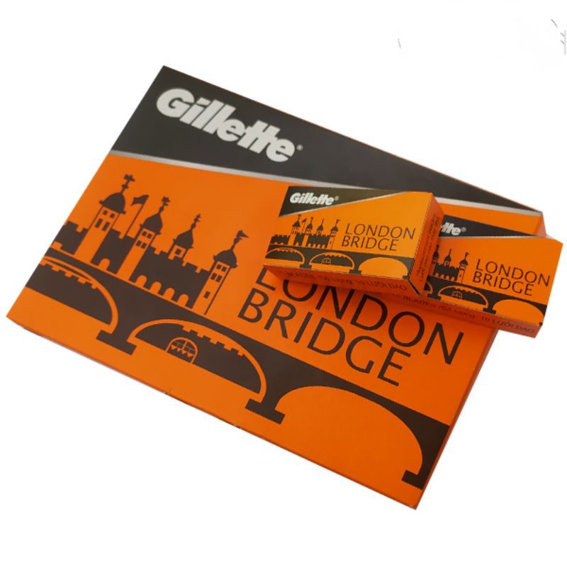 Vỉ 100 cái Lưỡi dao lam Gillette London Bridge