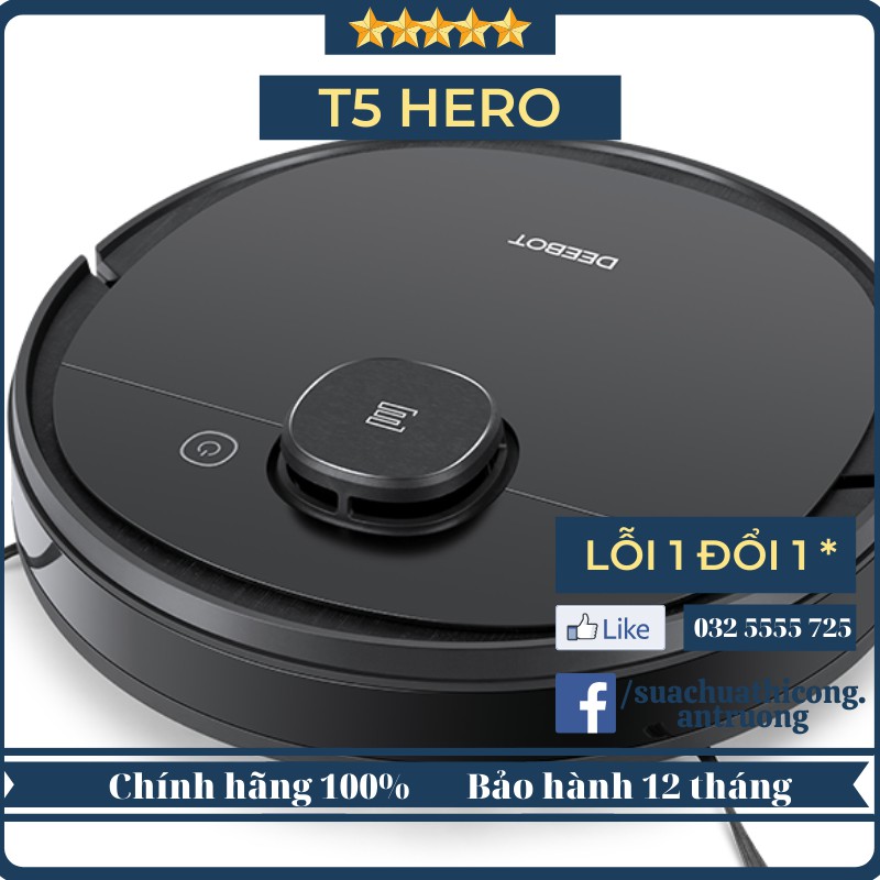 T5 HERO - Robot hút bụi DEEBOT OZMO 950-DX9G hàng chính hãng nội địa Trung nguyên Seal BH 12 tháng có thiết lập tường ảo