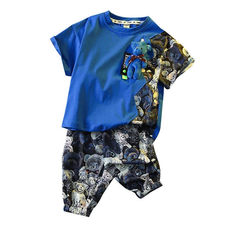 Set Đồ Thời Trang Mùa Hè Phong Cách Mới Dành Cho Bé Trai