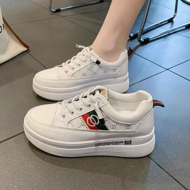 Giày sneaker nữ đẹp dáng thể thao độn đế 7cm thiết kế trendy thời trang