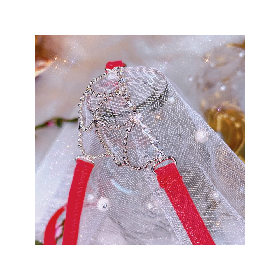 CK035 quần lót ren chữ t - Quần chíp lọt khe đính đá sexy -KellWang