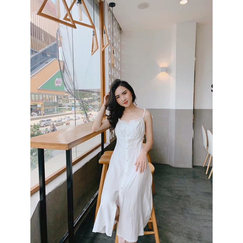 Váy trắng thiết kế DiCoco Dress đi biển,đi du lịch,dạo phố [LIAMSTORE] | BigBuy360 - bigbuy360.vn