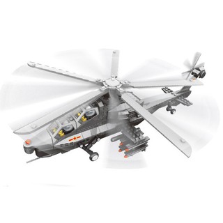 Lego Ghép Hình  Trực Thăng Chiến Đấu, Trực Thang Quân Sự, Máy Bay Phòng Không, Lego Máy Bay sp739