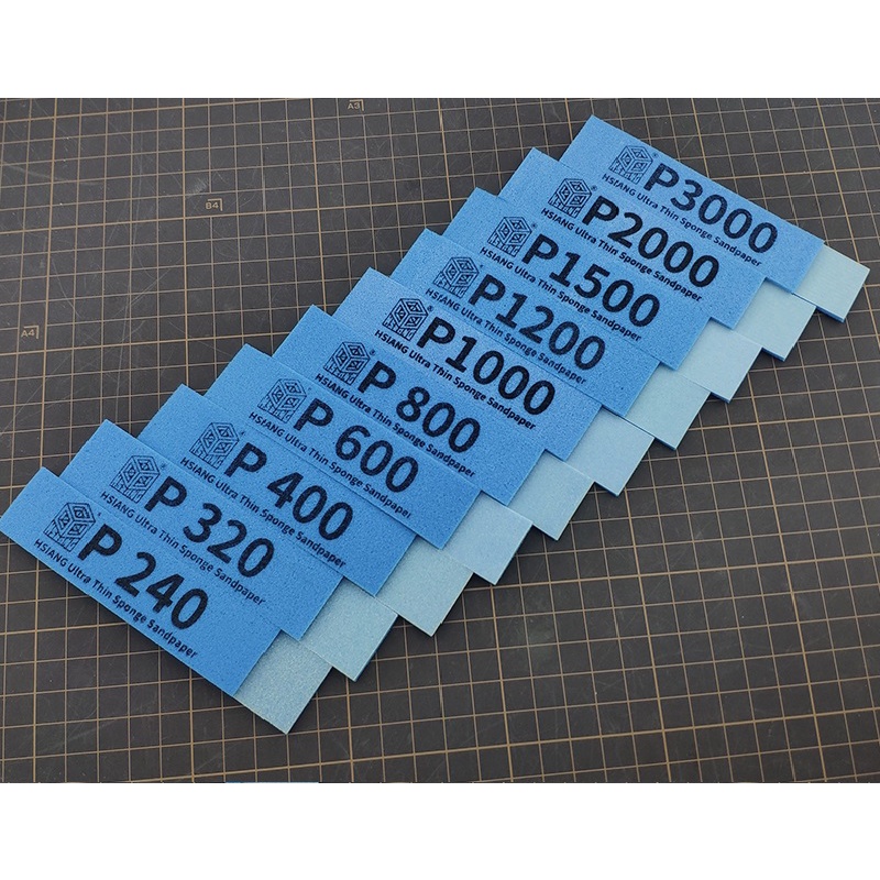 Giấy nhám xốp chà nhám siêu mỏng nhiều cấp độ đùng đánh bóng bề mặt hoặc dũa ghẻ mô hình