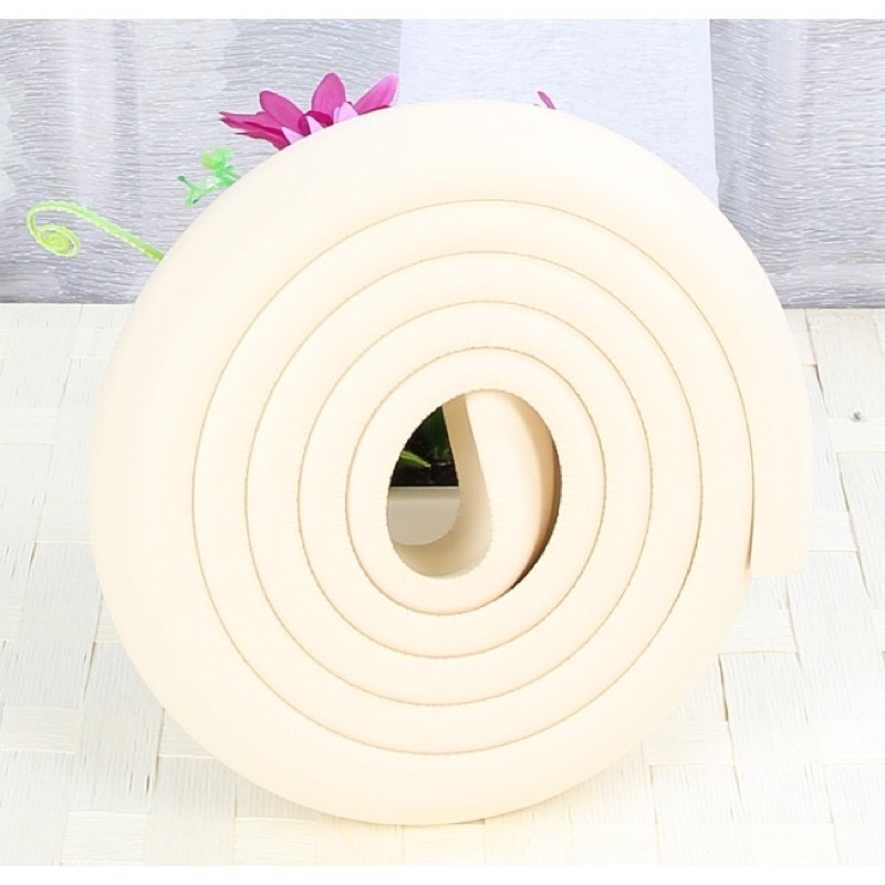 Xốp bọc cạnh bàn, góc bàn giữ an toàn cho bé [Bọc cạnh dài 2m, cao su NBR mềm mại]