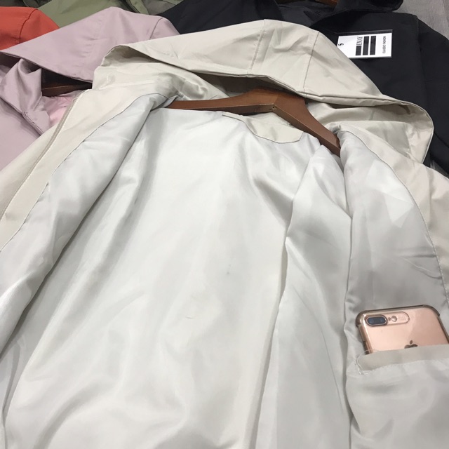 Áo khoác dù nữ 2 lớp có túi trong | BigBuy360 - bigbuy360.vn