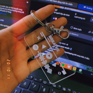 Móc khóa in code Spotify bài hát