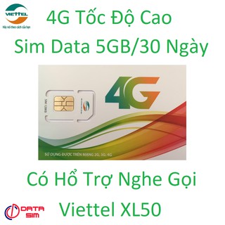 SIM 4G VIETTEL DATA KHỦNG 5GB TỐC ĐỘ CAO-XL50-0Đ