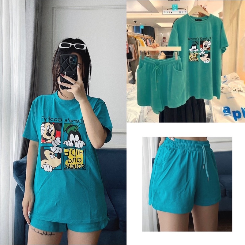 SN873 - BỘ ĐÙI NỮ MICKEY PLUTO HIDE