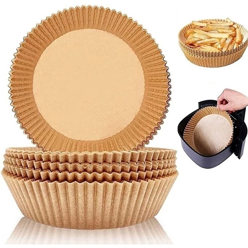 Set 100 Giấy Lót Không Dính Dùng Một Lần Cho Nồi Chiên Không Dầu Kích Thước 20cm