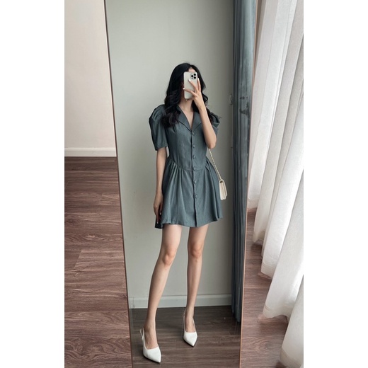 EVAN DRESS - váy cổ vest Hàn Quốc by REGEN