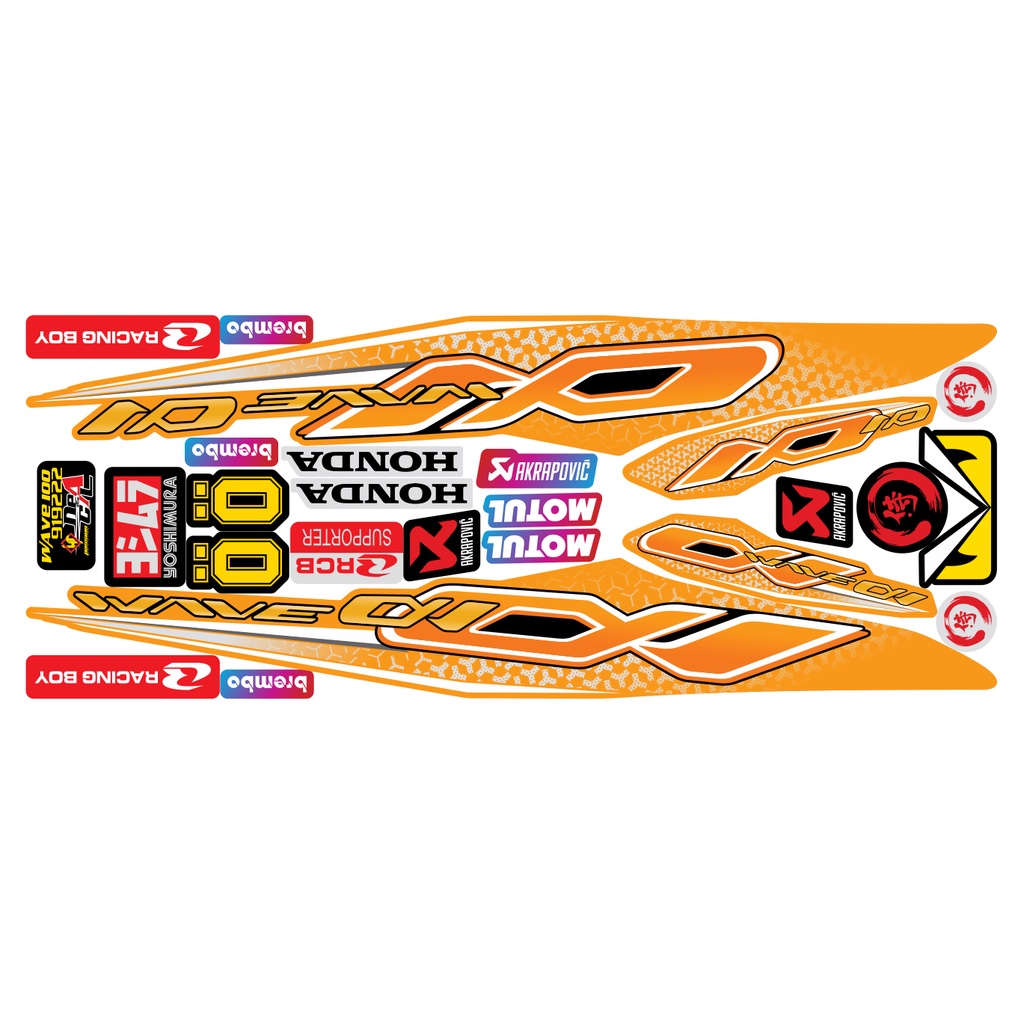 Tem rời Wave a 50 - 100 cc Đời 2006-2016 Mẫu Alpha Gỉa zin 919222