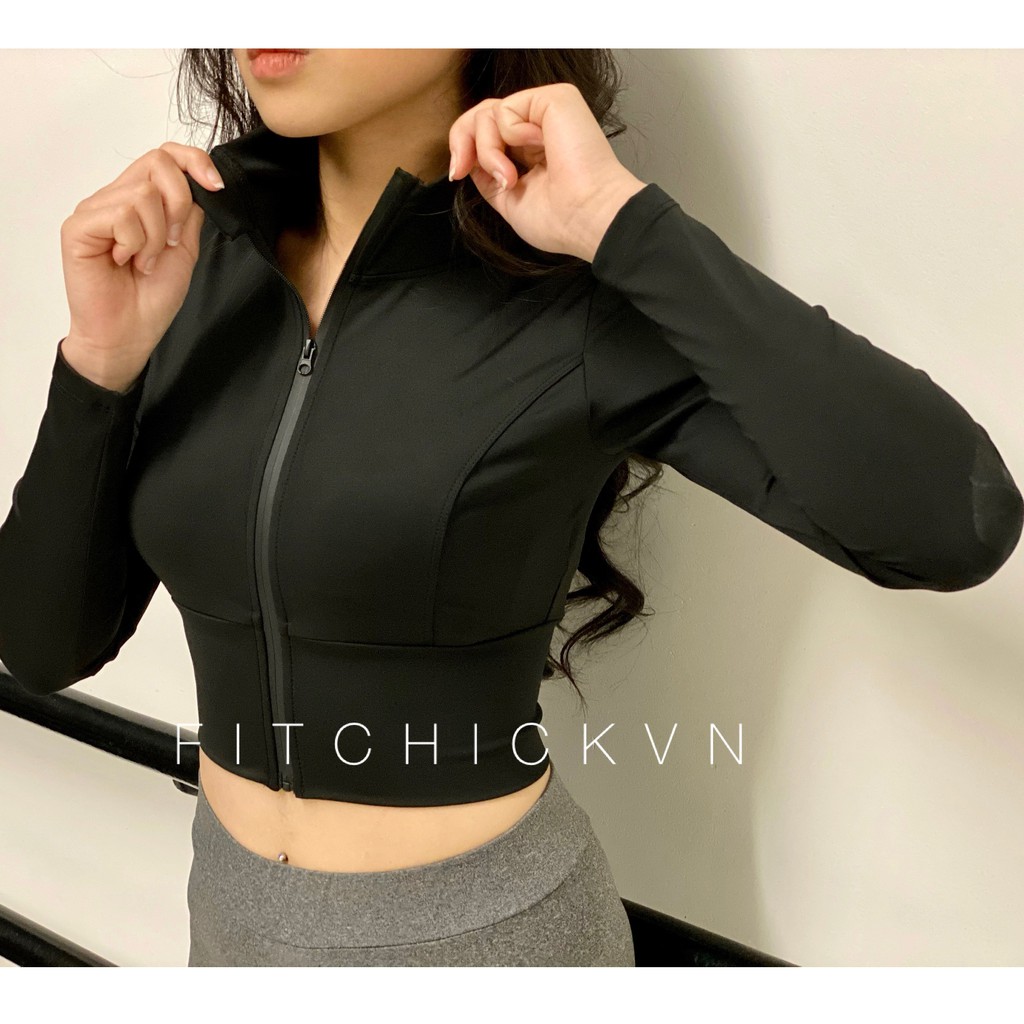 Áo Khoác Tập Gym Mini Crop ( Ảnh Thật 100%)