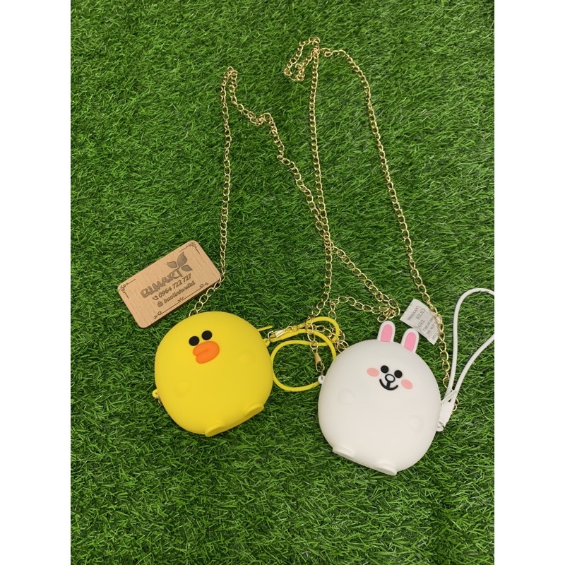 Túi Đeo Chéo Mickey Minnie Silicon Cho Mẹ Và Bé