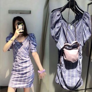 Đầm caro urban vnxk
