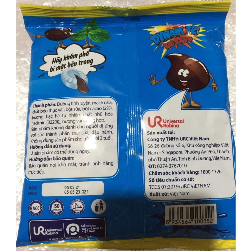 Kẹo Dynamite BigBang Hương Bạc Hà Nhân Socola