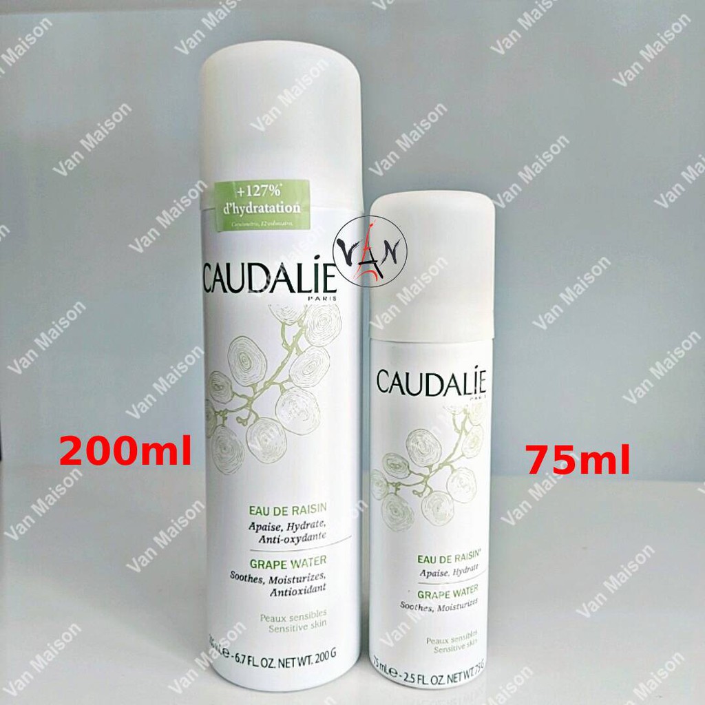 Caudalie xịt khoáng nho caudalie giữ ẩm và chống lão hóa dành cho mọi loại da 75ml - 200ml - 300ml Van maison