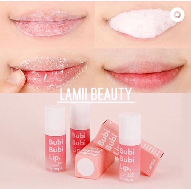 Gel tẩy tế bào chết môi sủi bọt Bubi Bubi Lip