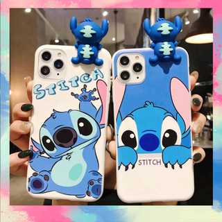 Ốp Lưng Iphone Silicon dẻo Stitch ( Kèm Hình Thú ) bạo vệ máy tốt - S245