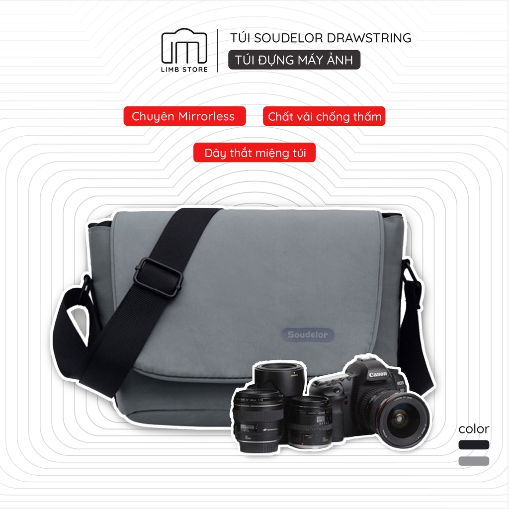 Túi máy ảnh thời trang Soudelor Drawstring TS107