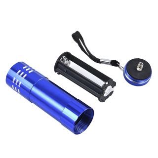 Đèn Pin Uv Led 9 Bóng Soi Tiền, Giấy tờ, Soi keo uv