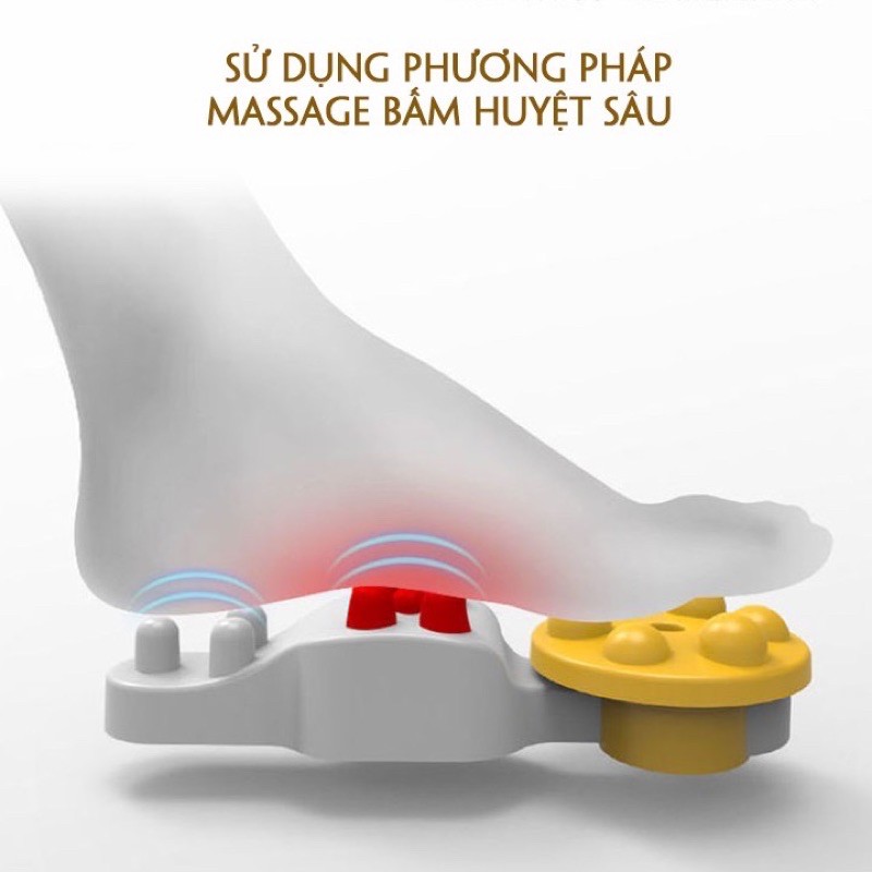 |THW-HCM| Máy massage bấm huyệt. mát xa chân 360 độ với nhiệt độ ấm chân.