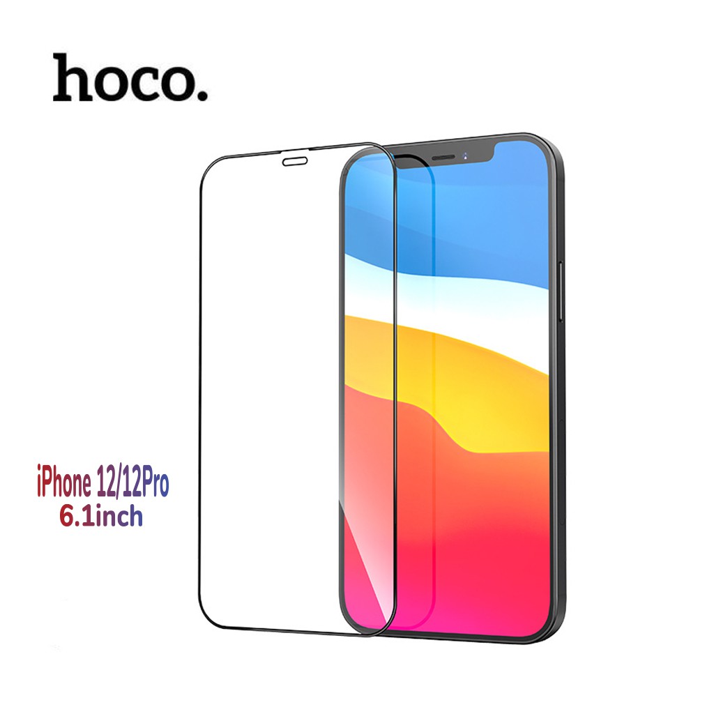 Kính cường lực Hoco G5 6.1inch sử dụng dành cho dòng iPhone 12/12Pro, chống bám vân tay, độ cảm ứng cao, bảo vệ màn hình