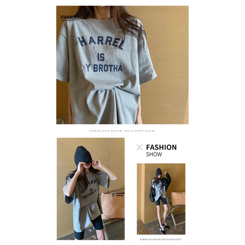 SUXI Áo Thun Tay Ngắn Dáng Rộng Xinh Xắn Dành Cho Nữ