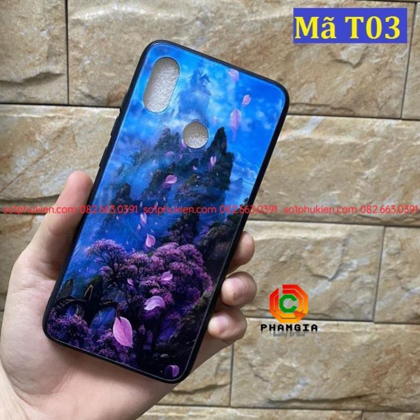Ốp lưng Huawei Nova 3i, Huawei Y9 2019 mặt kính chống bể sang trọng, chống va đập khi bể hoa văn đẹp