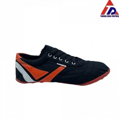 Giầy vải ĐB 16-3.4 - Màu đen viền cam