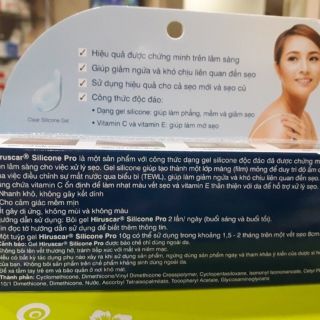 Kem trị xẹo Hiruscar silicone Pro