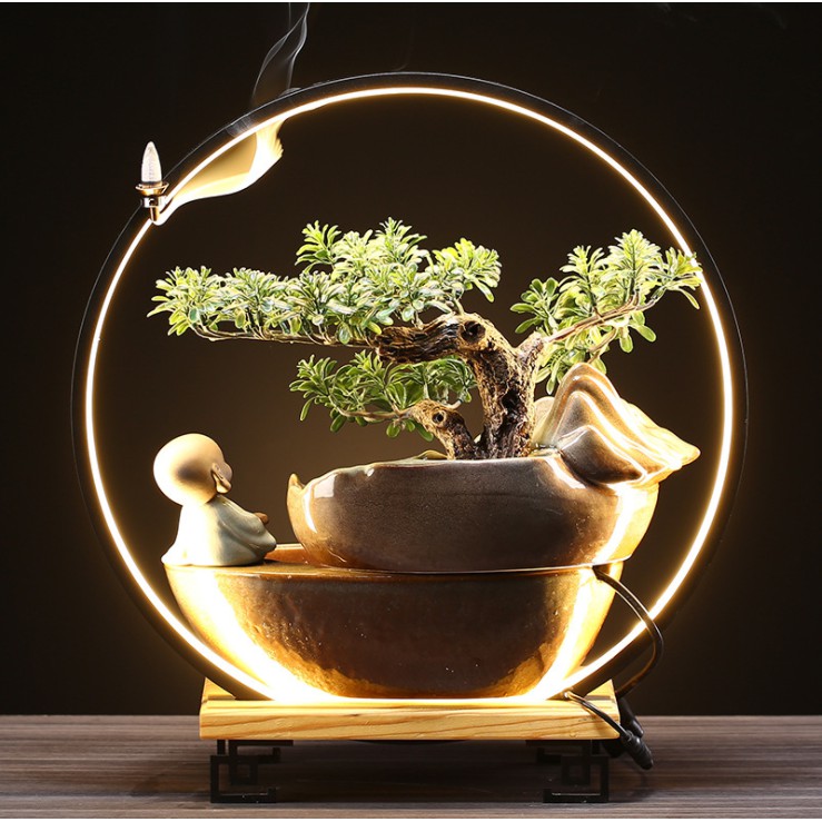 đèn ngủ phong thủy cao cấp, đài thưởng trầm, thác nước hương trầm cao cấp, thác nước phong thủy cao cấp.TDVN