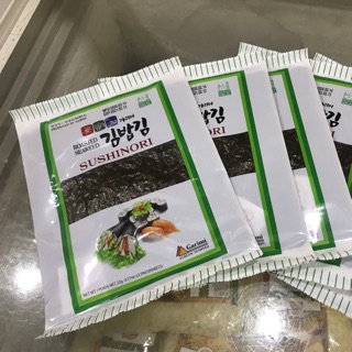 Rong biển làm cơm cuộn, kim bắp túi 10 lá