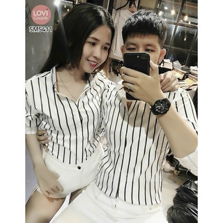 Áo Sơ Mi Sọc Tay Dài Unisex