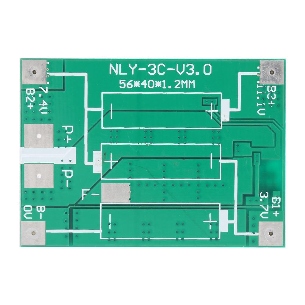 3S 12V 40A Lithium Battery Protection Board BMS PCB Board with Balance Charging