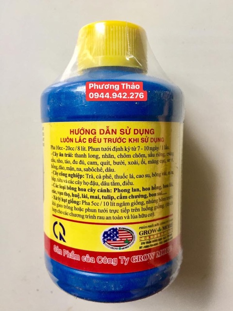 Phân bón lan B1 grow more lọ 235 ml