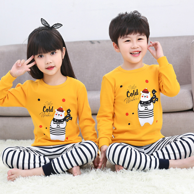 Bộ Đồ Ngủ Pijama 2 Món In Hoạt Hình Dễ Thương Cho Bé