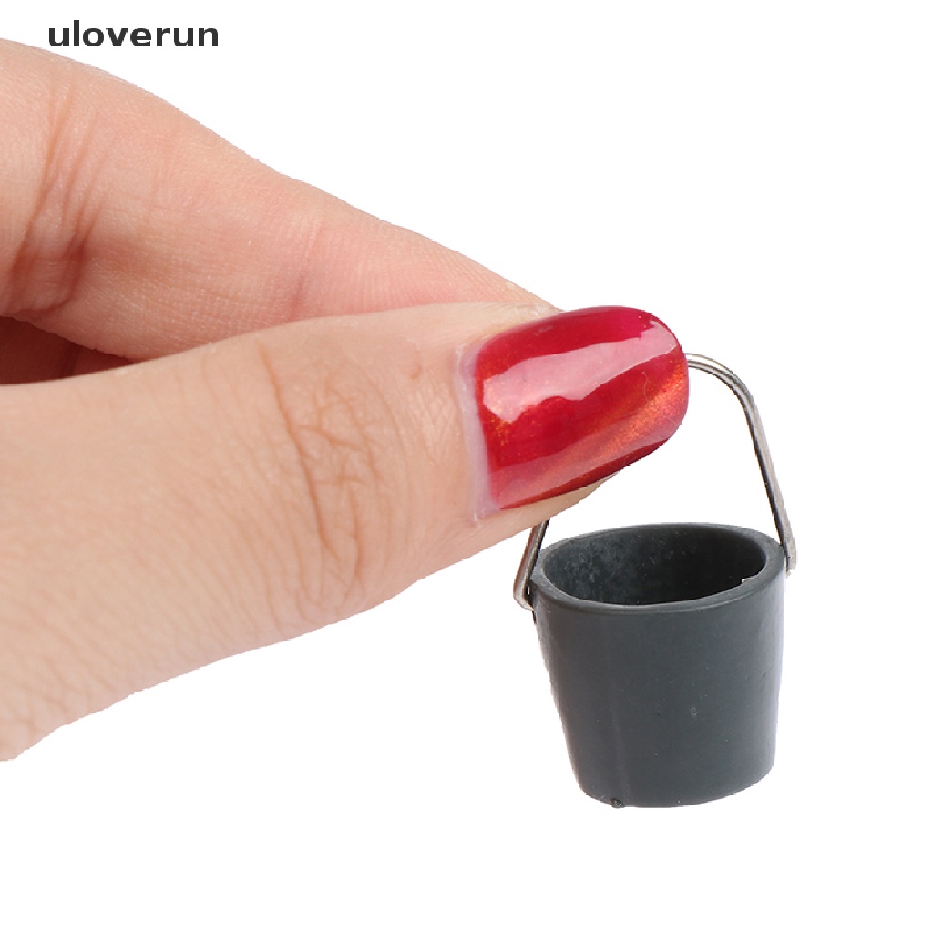 1 Bộ Xô Và Cây Lau Nhà Trang Trí Nhà Búp Bê Tỉ Lệ 1: 12