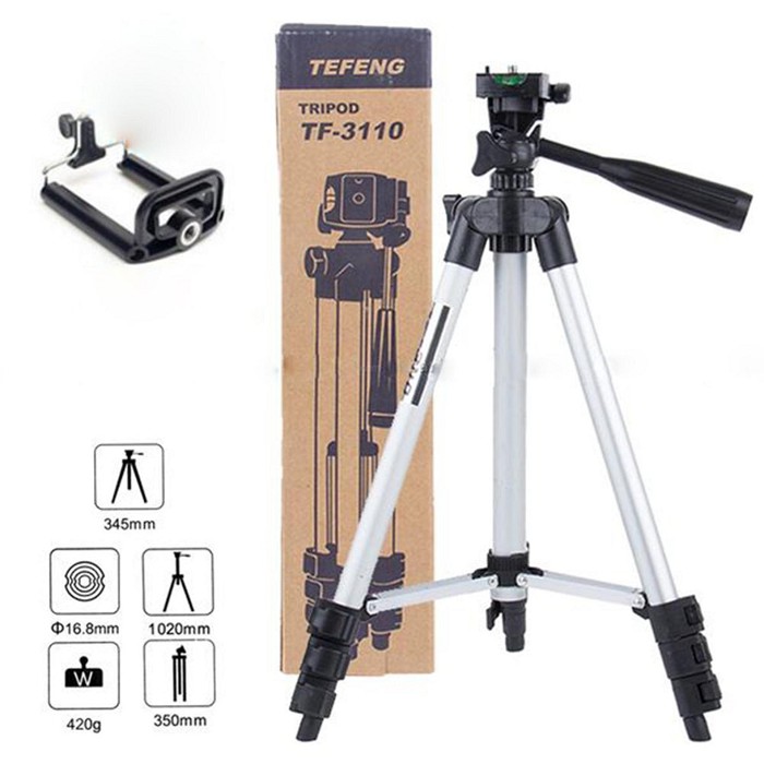 Gậy 3 Chân Tripod Tf-3110 Tặng Kèm Giá Đỡ Điện Thoại