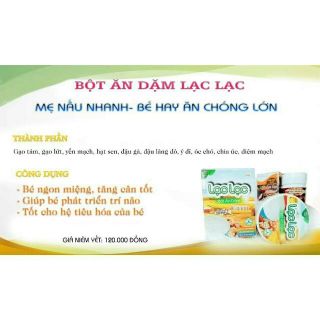 Bột ăn dặm Lạc Lạc