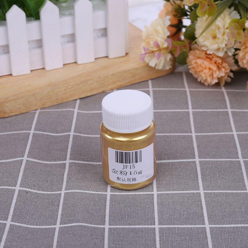 lucky* 15g Edible Flash Glitter Golden Powder  Decorating Food Cake Baking DIY Powder