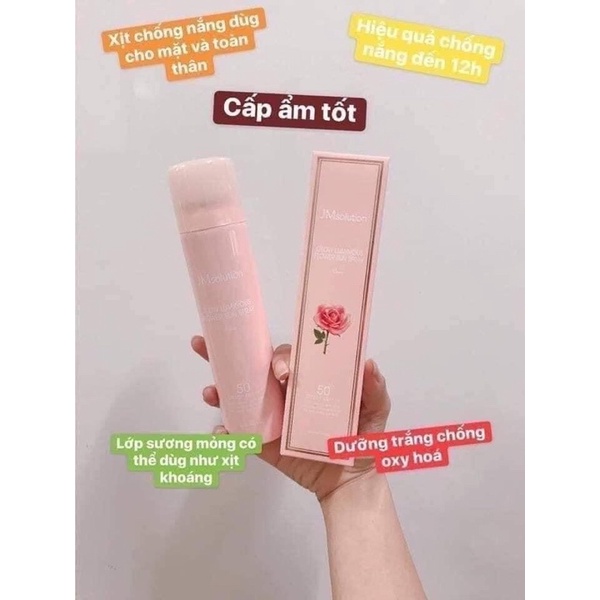 xịt chống nắng JM Solution chính hãng 100% nâng tone tự nhiên