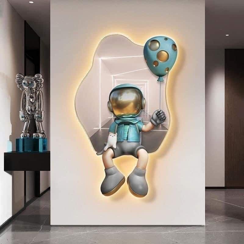 Tranh tráng gương chú gấu kaws toy treo tường/ Bearbrick