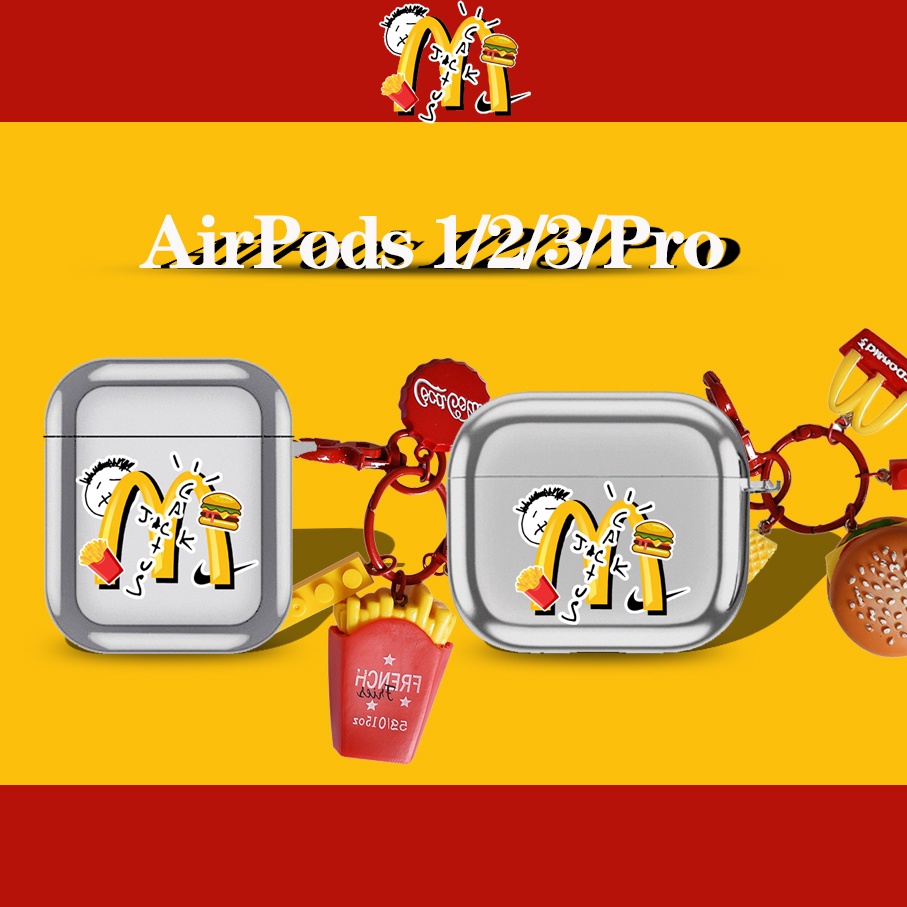 Vỏ Bảo Vệ Hộp Sạc Tai Nghe compatible AirPods3 compatible AirPods3 Apple compatible AirPods3/compatible AirPods3 Màu Nhám Phong Cách Đường Phố Mạ Điện