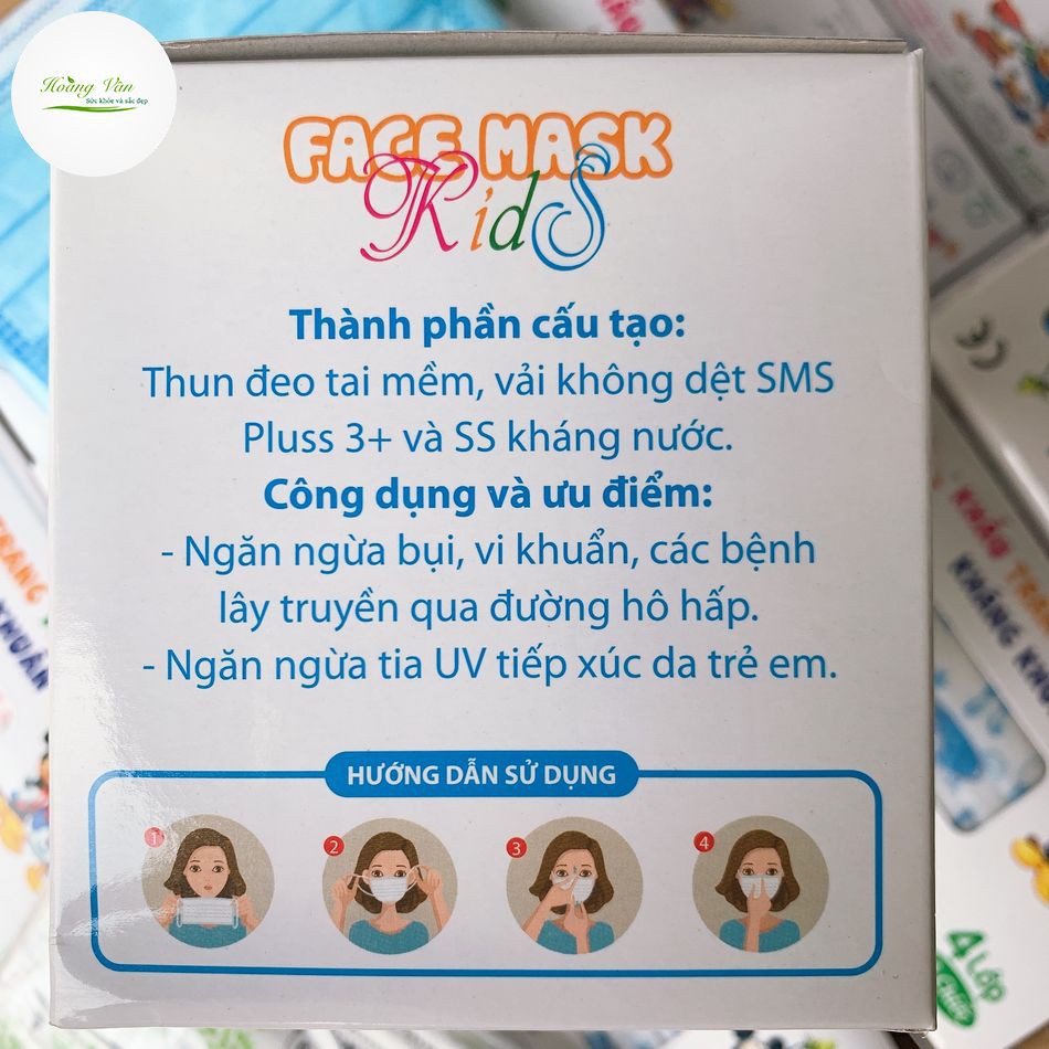 Khẩu trang trẻ em kháng khuẩn FAMAPRO - Hộp 50 cái | BigBuy360 - bigbuy360.vn