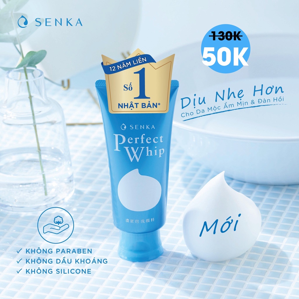 [MẪU MỚI] Sữa Rửa Mặt Shiseido Senka Perfect Whip Cleansing Foam (120g) | BigBuy360 - bigbuy360.vn