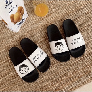 Dép Đi Trong Nhà Chống Trượt 4 Màu Họa Tiết Hoạt Hình Dễ Thương Cho Cặp Đôi