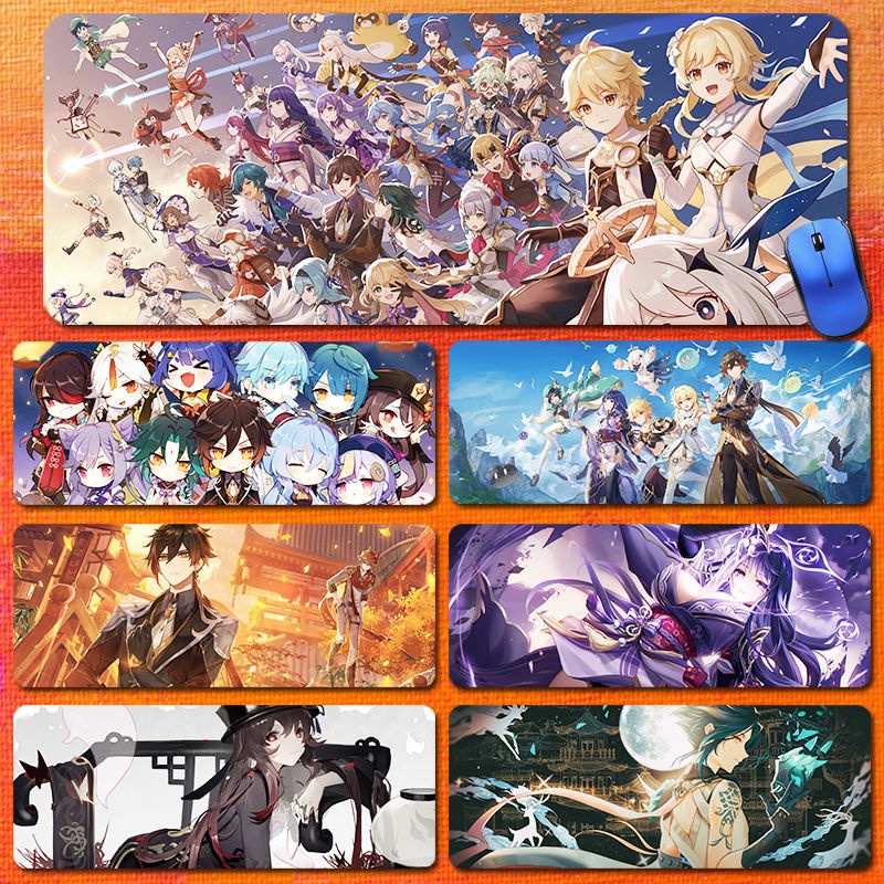 Miếng Lót Chuột Kamisato Ayaka Kazuha Hình Lá Phong Dành Cho Game Thủ